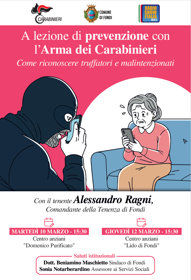 locandina-truffe-carabinieri- Anteprima REstate a Fondi - 2022