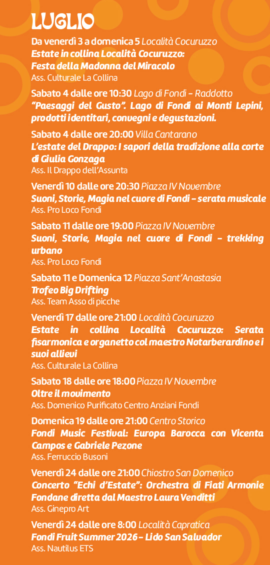 Depliant “Summer Vibes”: Pagina 2 Depliant “Summer Vibes”: Pagina 2