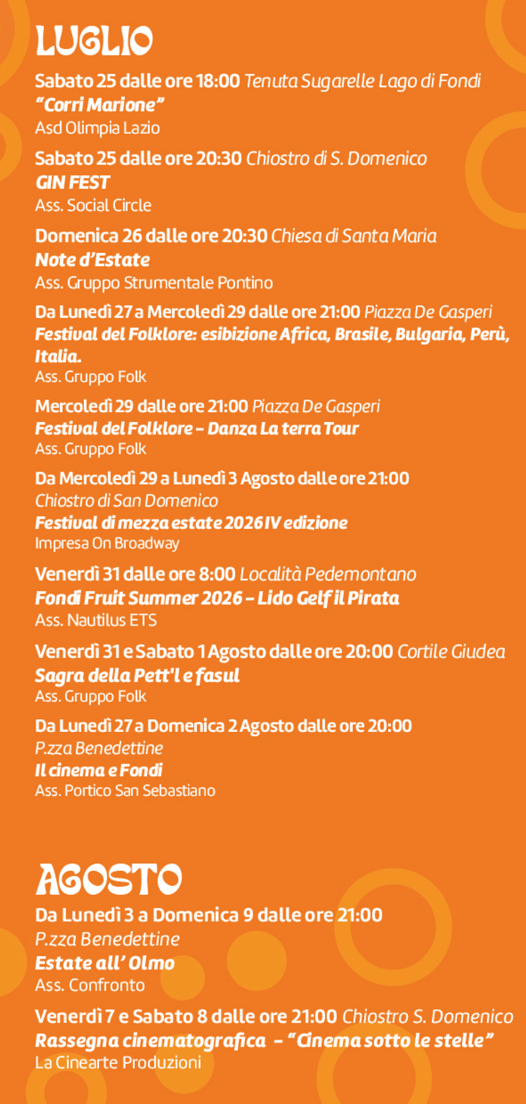 Depliant “Summer Vibes”: Pagina 3 Depliant “Summer Vibes”: Pagina 3