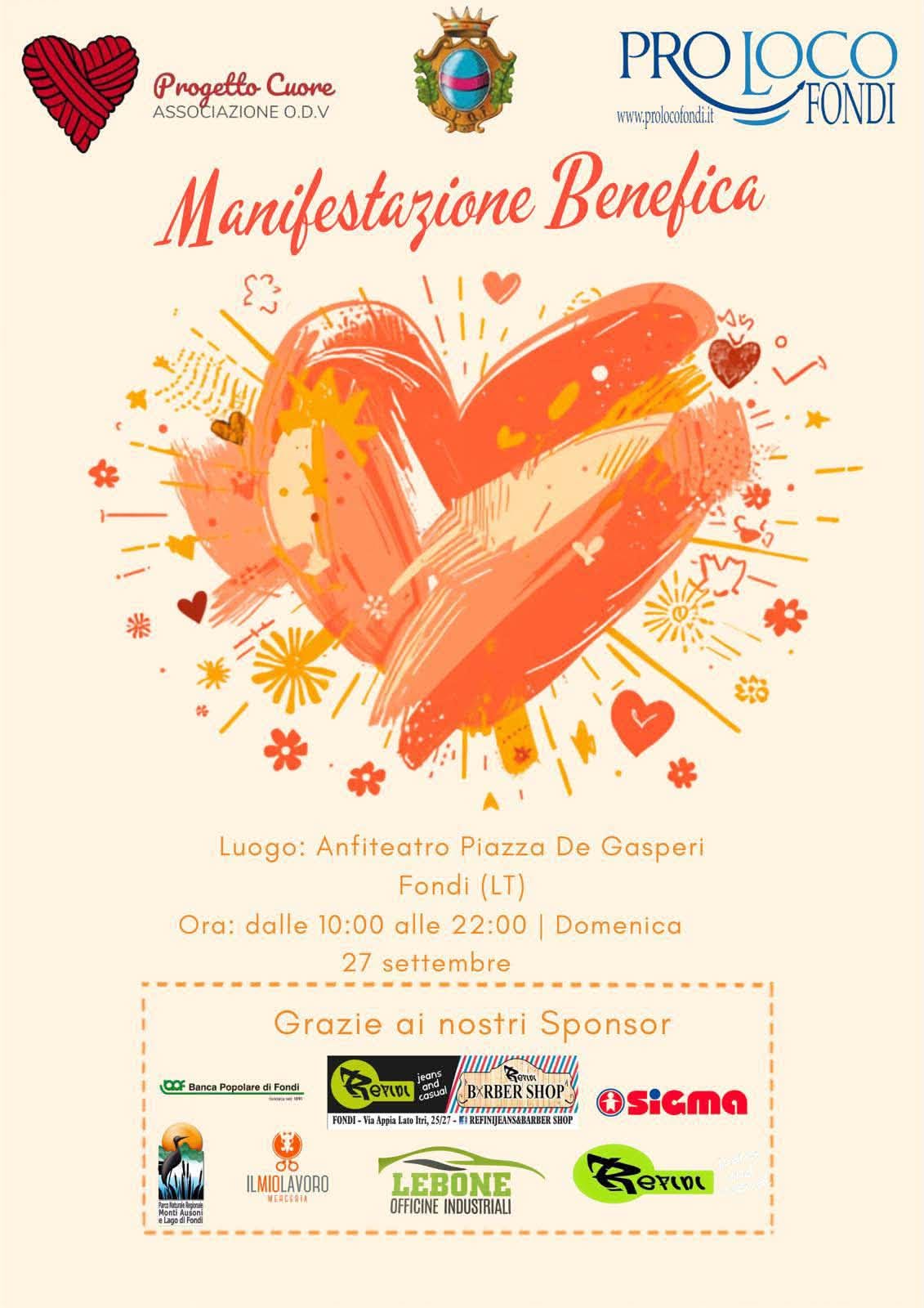 819437250_1503572508483677_4007432653043691552_n Progetto Cuore, un’onda di colori e solidarietà a Fondi: domenica 27 settembre torna “La Piazza si colora di amore”